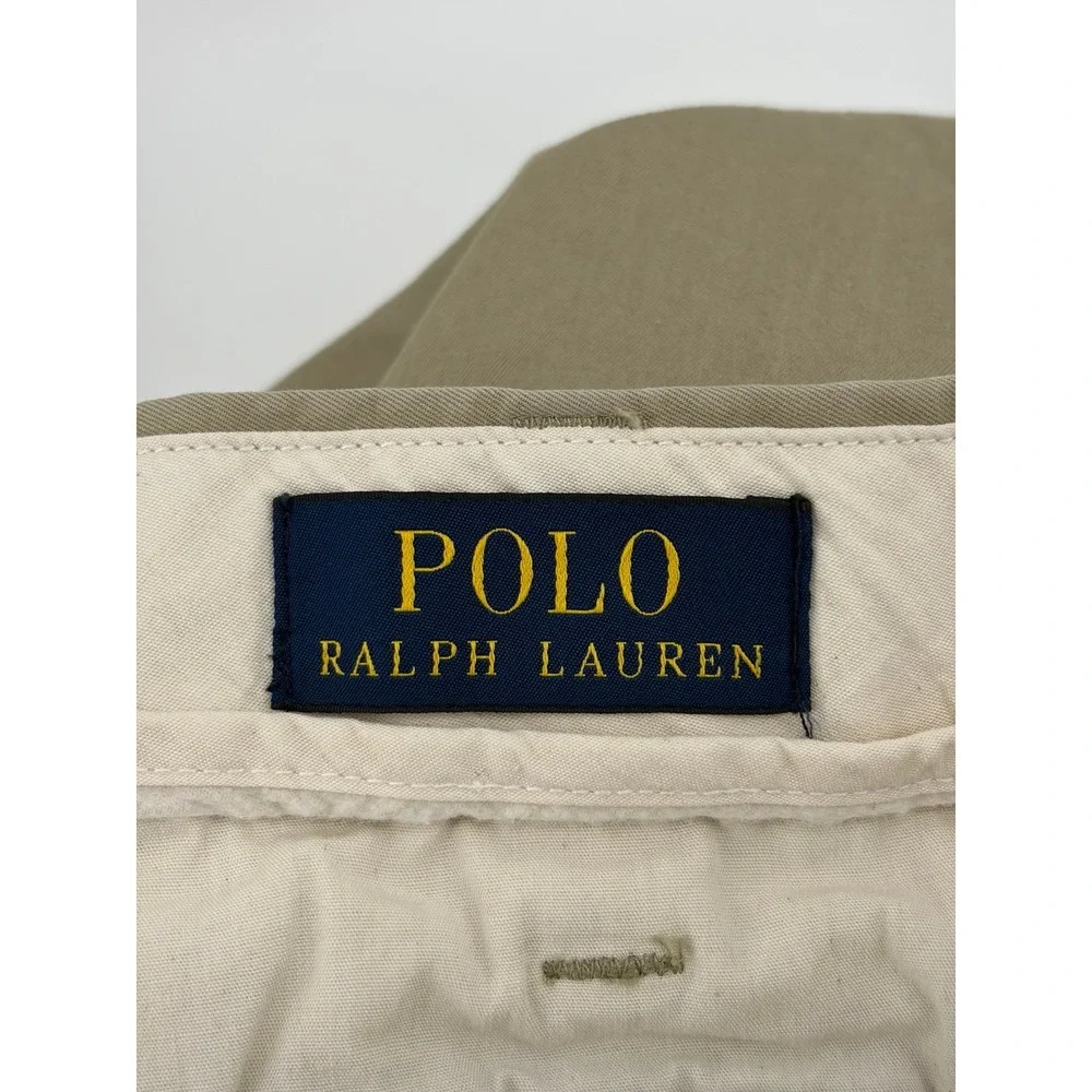 Polo Ralph Lauren Khaki Shorts Flat Front Casual Classic Fit, Sz 44B/44G